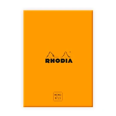 Immagine di RHODIA 194054C Box Set Memo N13 arancione A6 11,5 x 16 cm Dot (Puntinato) 240 FOGLI 80g/m Pratico e Compatto Collezione Rhodiatime