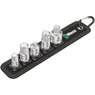 Immagine di Wera 781/5 Set 1 05042680001 Kit inserti giravite a bussola Impronta (cacciavite) 1/4, 3/8 Forza Quadrato interno 5 Parti
