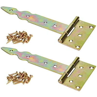Immagine di KOTARBAU® Set di 2 cerniere a T decorative, 200 mm, zincate, colore giallo