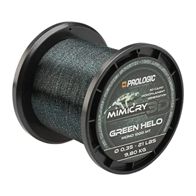 Immagine di Prologic Mimicry Green Helo 1000m 13lbs 6.2kg 0.28mm Monofilo da pesca