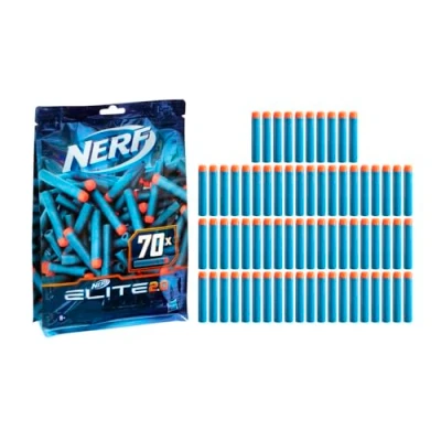 Immagine di Nerf Elite 2.0 Confezione con ricarica da 70 dardi, contiene dardi originali 2.0, compatibili tutti i blaster