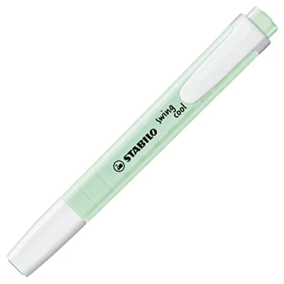 Immagine di STABILO Set di 6 evidenziatori swing cool Pastel Edition Menta con acqua