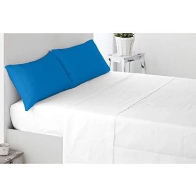 Immagine di Miracle Home. Federe, 2 unità, 50% Cotone, Poliestere, 85 x 45. Letto 150, Blu