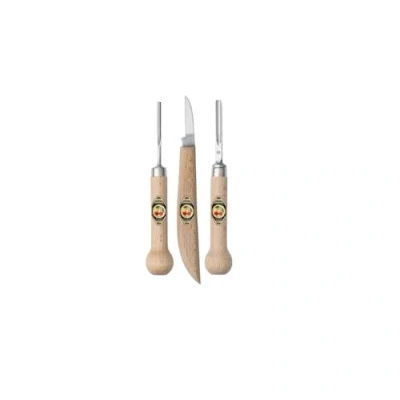 Immagine di KIRSCHEN Werkzeuge 3450000 Set di taglio linoleico, 3 pezzi: piede e verdello + coltello