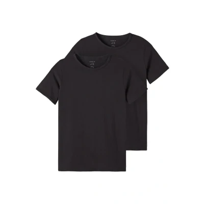 Immagine di Name it NKMT SLIM 2PACK Tshirt basic per bambini, Taglia: 122/128, Black
