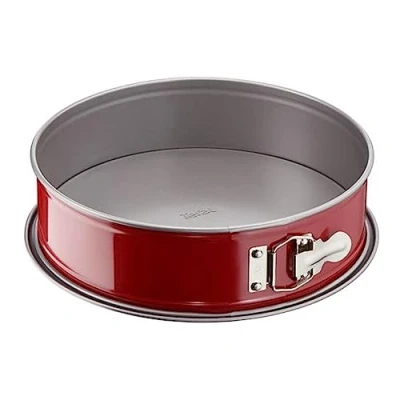 Immagine di Tefal J 1641214 Delibake Stampo a cerniera, 23 cm, in acciaio, colore: rosso e carbonio