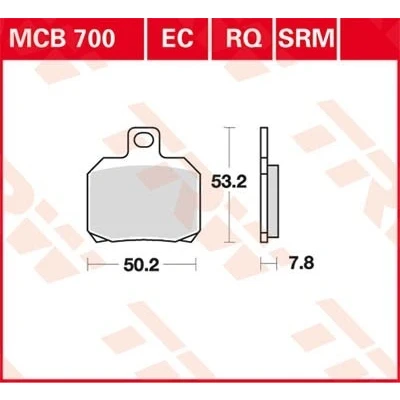 Immagine di TRW Sinter Maxi Scooter MCB700SRM Kit pastiglie freno