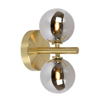 Immagine di Lucide Applique Tycho, 2 luci, oro/fumè