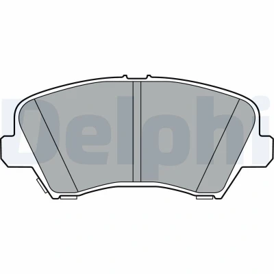 Immagine di DELPHI LP3361 Kit pastiglie freno con segnalatore acustico usura lamierino anticigolío senza accessori HYUNDAI: i30 III Hatchback