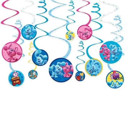 Immagine di amscan Blues Clues Swirl Decorazioni, Multicolore, 9913276