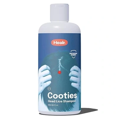 Immagine di Healr Shampoo Pidocchi e Lendini Forte con Olio di Rosmarino, 250ml Azione 2 in 1: per + Pretezione Capelli Trattamento Bambini Senza SLS SLES