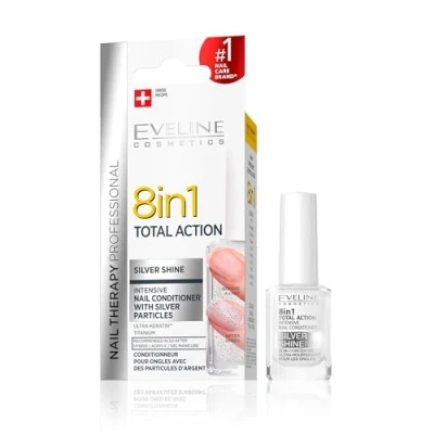 Immagine di Eveline 8 in 1 Total Action Nagel Conditioner mit Silberpartikeln, 12 ml