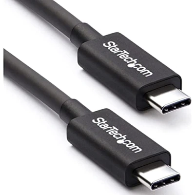 Immagine di StarTech.com Cavo Thunderbolt 3 Passivo da 50 cm, 40Gbps, 100W PD, 4K/5K, Certificato Thunderbolt, Compatibile con USB4/DP Alt Mode, Thunderbolt4, USB 3.2/Type C (TBLT34MM50CM)