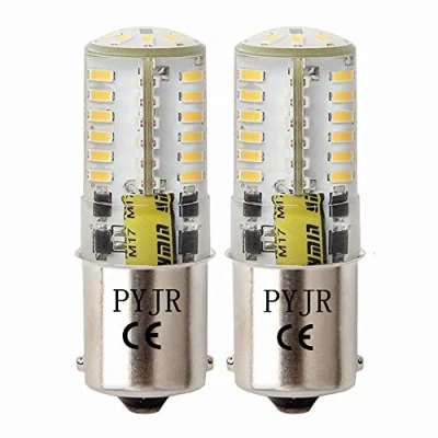Immagine di Ba15s 1156 1141 LED Lampadina 12v 18v, Singolo contatto a baionetta SBC, 5W Bianco Caldo 3000K, Per RV Interni Auto Retromarcia di Segnale Fanale Posteriore. (2 Pz)
