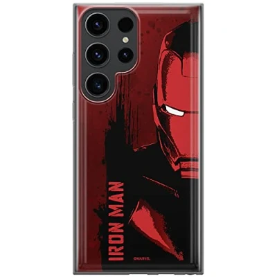 Immagine di Ert Group custodia per cellulare Samsung S23 ULTRA originale e con licenza ufficiale Marvel, modello Iron Man 004 adattato in modo ottimale alla forma dello smartphone, TPU