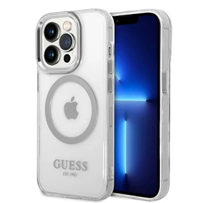 Immagine di Guess GUHMP14XHTRMS Custodia rigida per iPhone 14 Pro Max 6,7&quot;, colore: Argent