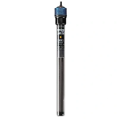 Immagine di Amtra Klima EVO Riscaldatore automatico per acquari fino a 150 litri, regolabile da 18 34 gradi, provetta in quarzo infrangibile, con ventose, potenza 150W