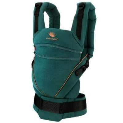 Immagine di manduca XT &gt; &lt; Marsupio e porta bebè ergonomico con sedile regolabile per neonati dalla nascita &amp; bambini fino a 20 kg, cotone biologico (denimteal toffee)