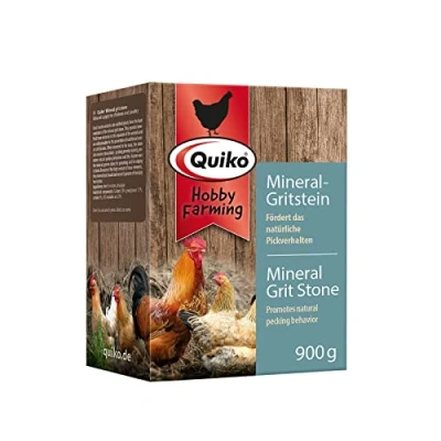 Immagine di Quiko Hobby Farming Mineral Grit Pietra 900g da beccare per polli, quaglie e pollame Con preziosi oligoelementi Promuove il comportamento di beccata Fornisce un&#039;attività varia