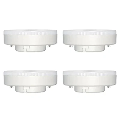 Immagine di Akynite GX53 9W LED Luce Fredda 6000K, 800 Lumen, 180, AC 230V, Equivalente Lampade CFL &amp; Alogena, Faretto Attacco GX 53 per Lampada da Cabina Armadio, non dimmerabile, set di 4