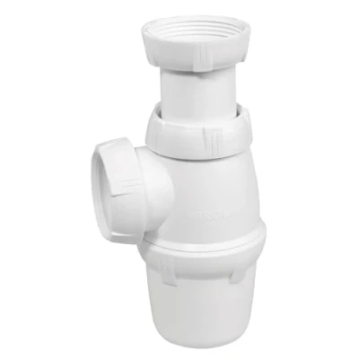Immagine di Wirquin SP3213 Sifone per lavello classico, diametro: 40 mm, regolabile in altezza, bianco