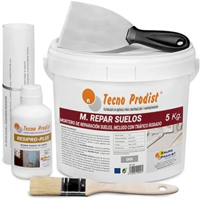 Immagine di M REPAR pavimenti by Tecno Prodist Malta per in calcestruzzo o cemento, anche con circolazione stradale (transitabile veicoli 2 ore) (5 Kg + Kit)