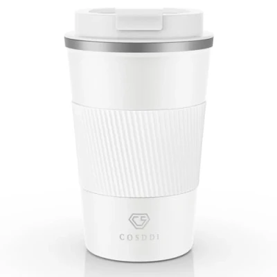 Immagine di CS COSDDI Tazza Termica,Tazza da viaggio per Caffe,Beuta vuoto in acciaio inossidabile,Tazza termica con coperchio a prova di perdite Adatta Caffe Te e Altre Bevande