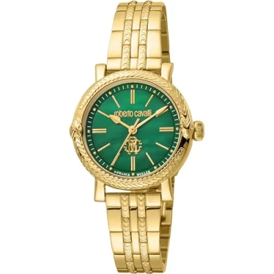 Immagine di Roberto Cavalli by Franck Muller Orologio Analogico al Quarzo Donna con Cinturino in Acciaio Inox RV1L193M0061