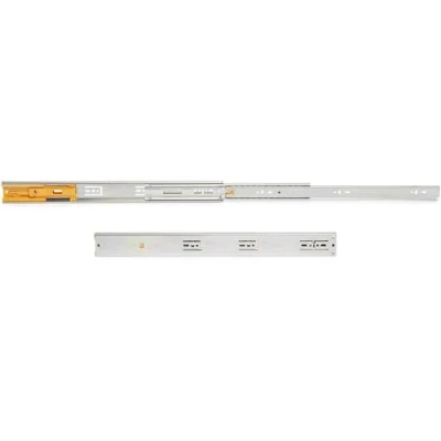 Immagine di Emuca 3049705 Coppia di cursori a sfera con estensione completa e chiusura ammortizzata 45 mm x 450 per cassetto