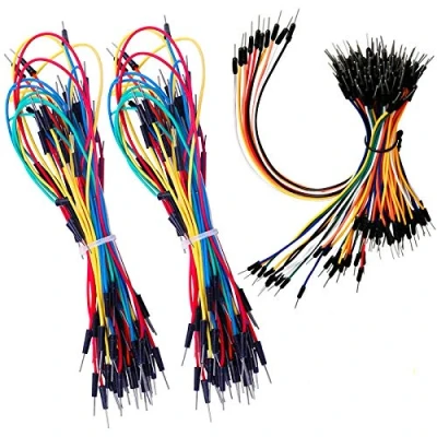 Immagine di HUAZIZ 3 x Breadboard Jumper Wires Assorted Kit, Cavetti Filo, 65 di Vari Colori e Varie Misure da Utilizzare in Elettronica