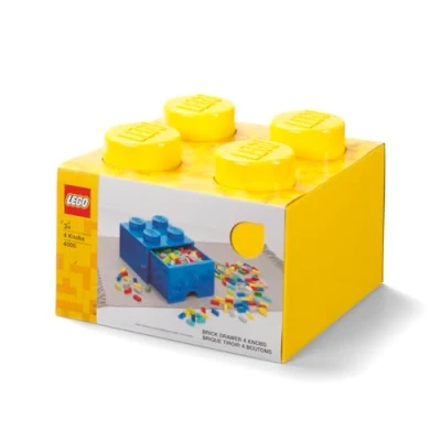 Immagine di Lego l4005y.00 Storage Brick 4 con cassetti, colore: Giallo