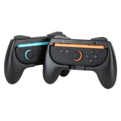 Immagine di Konix Coppia di supporti per Joy Con Nintendo Switch 2 Forma controller classico Nero