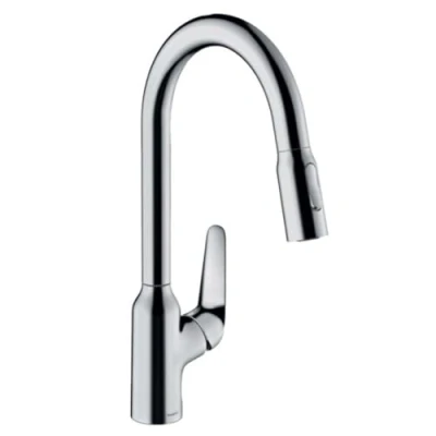 Immagine di hansgrohe Focus M42 Miscelatore cucina monocomando 220, doccetta estraibile, 2 getti, cromo, 71800000