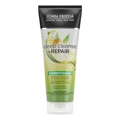 Immagine di John Frieda Deep Cleanse &amp; Repair Balsamo Contenuto: 250 ml Riparazione visibile e levigatezza Per capelli danneggiati