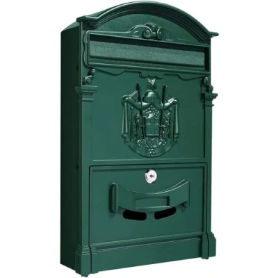 Immagine di Kippen 10006CV Cassetta Postale Modello &quot;REGIUS&quot; di Colore Verde. Dimensioni: 410x90x260mm.