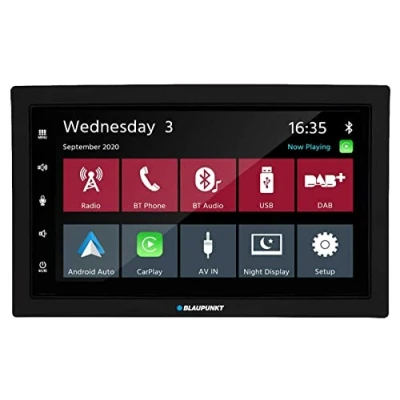 Immagine di Blaupunkt Rotterdam 600 DAB, 2 DIN Car Multimedia, 7 pollici, CarPlay, Android Auto, DAB+, Bluetooth, vivavoce, USB, ingresso telecamera retromarcia, equalizzatore, 180 Watt