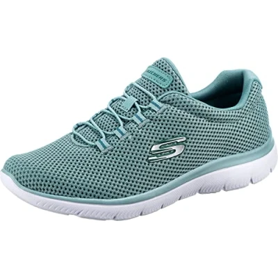 Immagine di Skechers Summits, Scarpe da Ginnastica Donna, Blue Sage Mesh White Trim, 36.5 EU