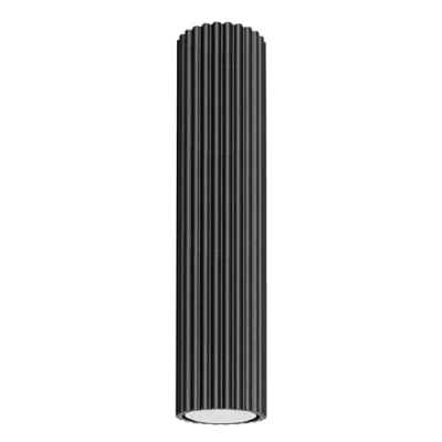 Immagine di Sollux Lighting Lampada Da Soffitto Faretto In Alluminio 1 Paralume 6,5 x 30 cm Karbon Nero