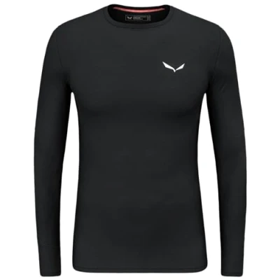 Immagine di Salewa Cristallo Warm Amr M L/S Tee. Maglia a Maniche Lunghe, Nero, XL Uomo