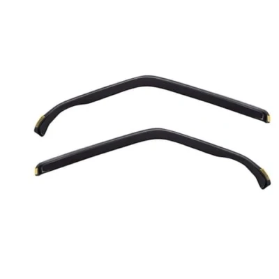 Immagine di J&amp;J Automotive Deflettori D&#039;Aria Antiturbo Per Carawelle/Transporter/Multivan T5 / T6 2003 2019, Set di 2 Pz, Anteriore, Nero, Antivento