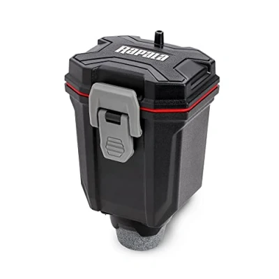 Immagine di Rapala Ossigenatore per Acquario e Vasca RCD Compact Floating Aerator Accensione Automatica in Acqua Diffusore d&#039;Aria Incorporato 2 Modalità di Ossigenazione Vasce Pesci Nero/Rosso