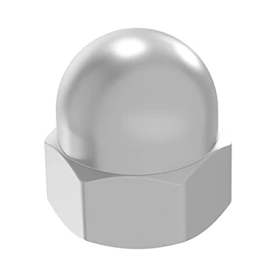 Immagine di SECCARO dado cieco M14, acciaio inox V2A VA A2, DIN 1587, esagono, forma alta, 20 pezzi