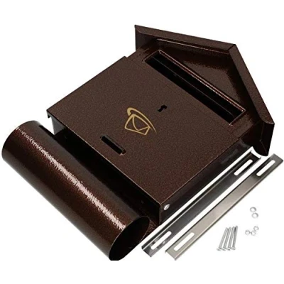 Immagine di KOTARBAU Cassetta delle lettere, 340 x 260 55 mm, scomparto per giornali, da parete, zincata, B6, resistente alle intemperie, robusta, universale, richiudibile