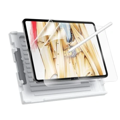 Immagine di ESR 2 Pezzi Pellicola Protettiva per iPad 10a Generazion (10,9 Pollici, 2022), di Carta Opaca, Sottile e Reattiva, Vassoio Facile Applicazione, protezione dai graffi