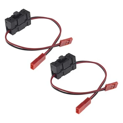 Immagine di YINETTECH 2 Pezzi RC Auto Ricevitore Interruttore On/off Con Connettore JST 6 V Adatto Per HSP 1/10 1/8 Nitro Telecomando Elettrico Barca Aereo Buggy Camion Di Ricambio