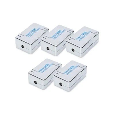 Immagine di DIGITUS Modulo di connessione LSA Cat 6, 5 Pezzi, Schermato, Connettore a dislocamento Isolamento Cat6 LSA, da AWG 22 26, per Cavi Ethernet, Rete, Installazione, Argento