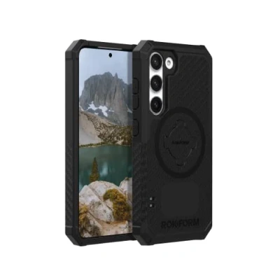 Immagine di Rokform custodia per Galaxy S23, serie robusta, magnetica con chiusura a torsione, armatura testata contro le cadute (nero)