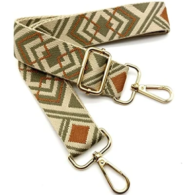 Immagine di Tracolla per Borse Donna Colorato Cinghia Della Borsa Larga, Regolabile con Gold Moschettone, Durevole Crossbody Borsa, Borsetta, Chitarra DIY Spalla Accessori Ragazze, 16