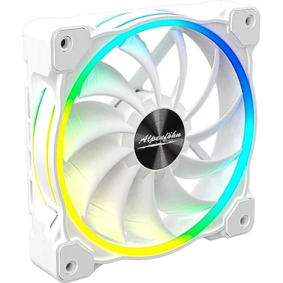 Immagine di Alpenföhn Wing Boost 3 ARGB High Speed PWM Ventola per PC case Nero (L x A P) 120 25 mm incl. Illuminazione LED