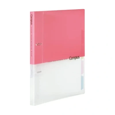 Immagine di Kokuyo Campus RU PP358P Raccoglitore a 2 anelli, formato B5, fori, fino 100 fogli, colore: rosa